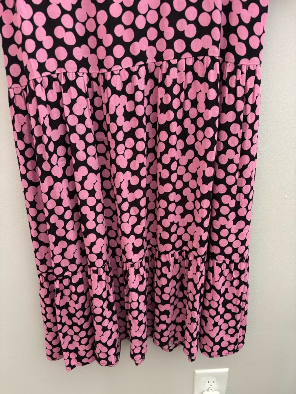 MANGO NWOT Women's Printed Cut-Out Detail Dress Sz 2 - Picture 9 of 14